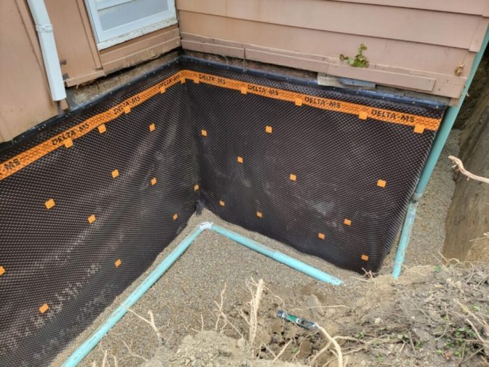 Exterior waterproofing