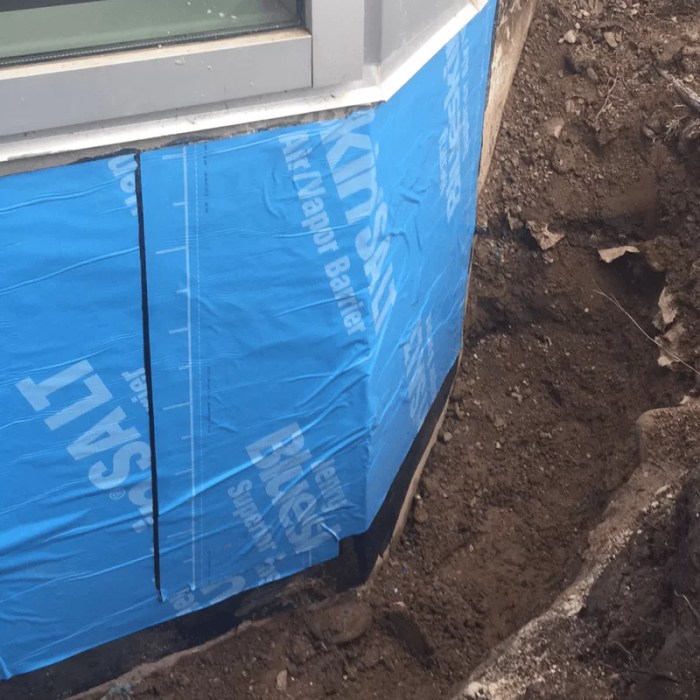 Exterior waterproofing