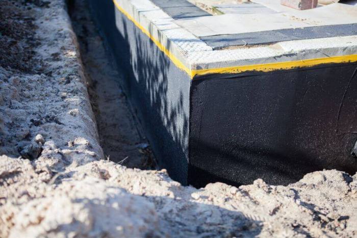 Exterior waterproofing