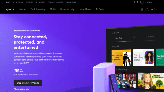 Xfinity new service